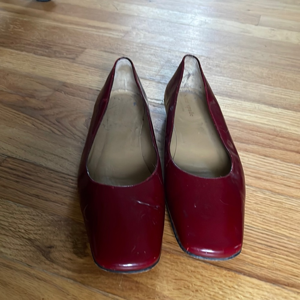 Kate Spade Red Patent Leather Flats Size 9